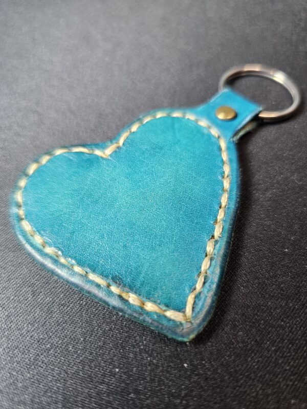 Leather Heart Keychain - Image 11