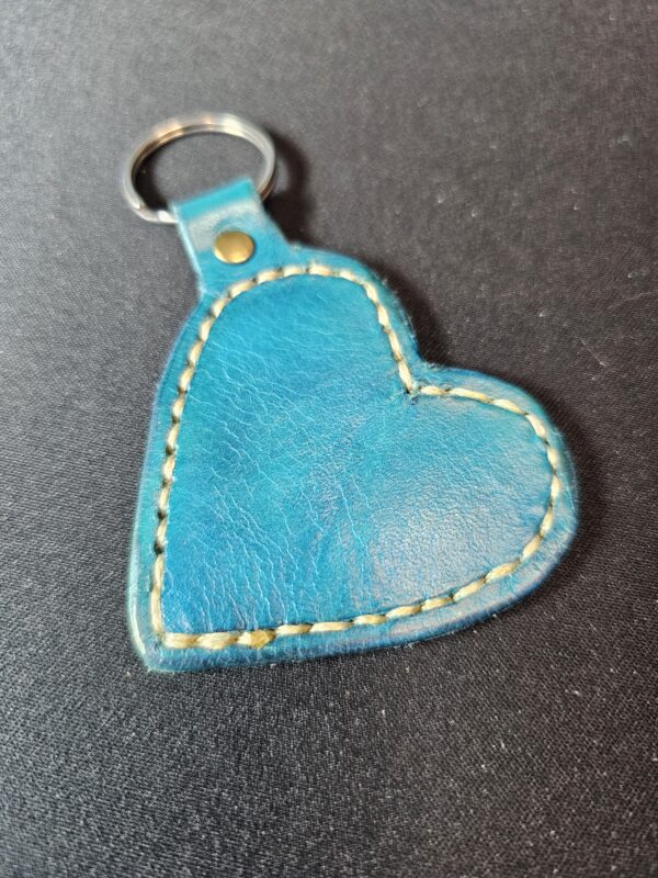 Leather Heart Keychain - Image 9