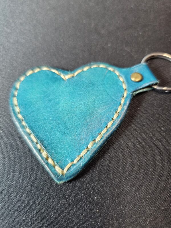 Leather Heart Keychain - Image 8