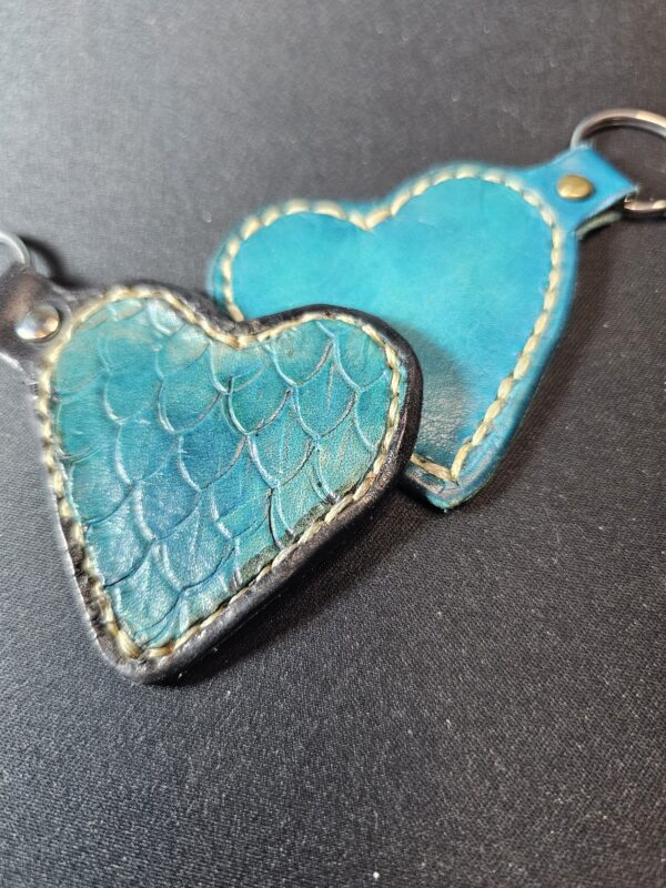 Leather Heart Keychain - Image 7